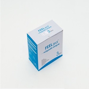 필텍)일회용주사기(Syringe)3cc 23G(1인치)/1통(100개)