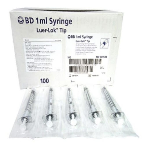 BD)락주사기(Luer-Lok Syringe)3cc/1통(100개)
