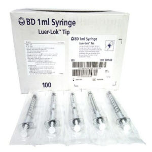 BD)락주사기(Luer-Lok Syringe)20cc/1통(48개)