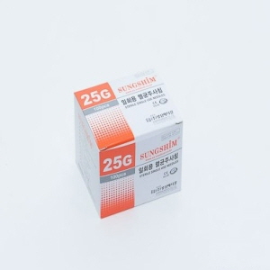 성심)일회용주사침(Long Needle)25G 25mm(1인치)/1통(100개)