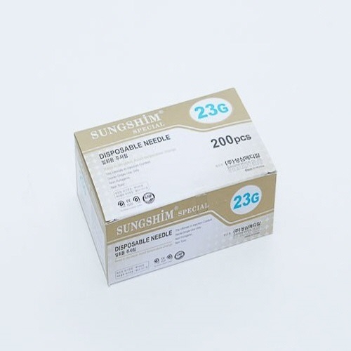 성심)일회용주사침(Long Needle)23G 60mm/1통(200개)