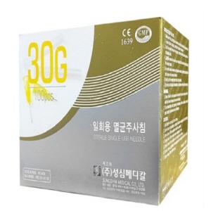성심)일회용주사침(Needle)/메조니들 30G 4mm/1통(100개)