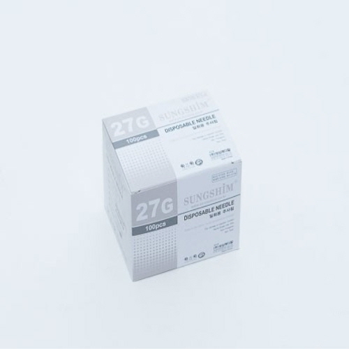 성심)일회용주사침(Needle)27G 13mm(1/2인치)/1통(100개)