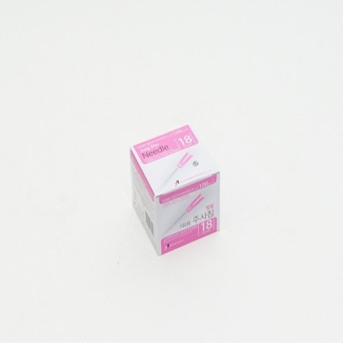 정림)일회용주사침(Needle)18G 38mm(1-1/2인치)/1통(100개)