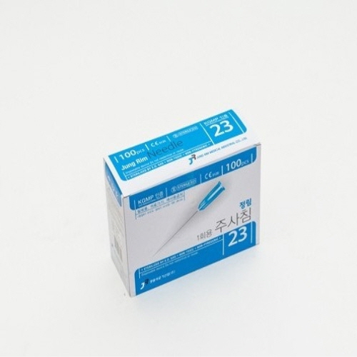 정림)일회용주사침(Long Needle)23G 60mm/1통(100개)