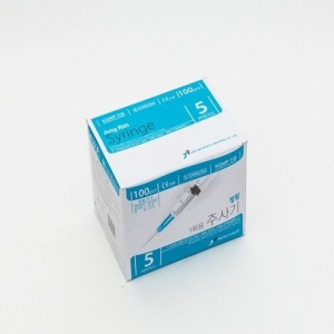 정림)일회용주사기(Syringe)5cc 23G(1인치)/1통(100개)