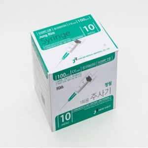 정림)일회용주사기(Syringe)10cc 21G(1-1/4인치)/1통(100개)