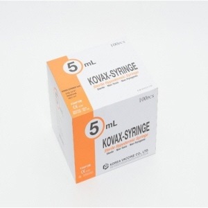 한국백신)일회용주사기(Syringe)5cc 21G(1-1/4인치)/1통(100개)