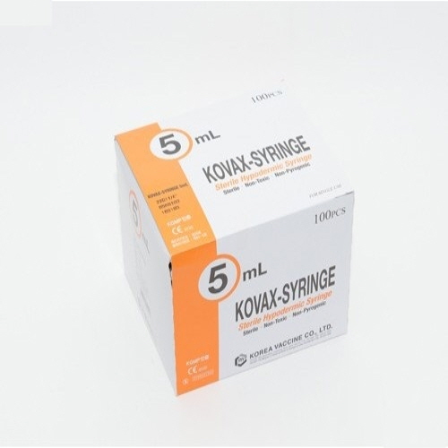 한국백신)일회용주사기(Syringe)5cc 22G(1-1/4인치)/1통(100개)