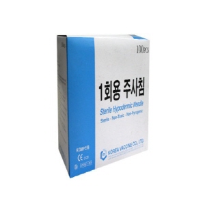한국백신)일회용주사침(Needle)23G 100mm/1통(100개)