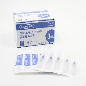 가주)일회용주사기(D/Syringe)3cc 23G(1인치)/1통(100개)