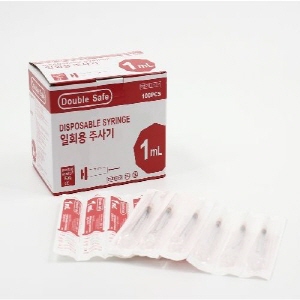 가주)일회용주사기(D/Syringe)1cc 26G(1/2인치)/1통(100개)
