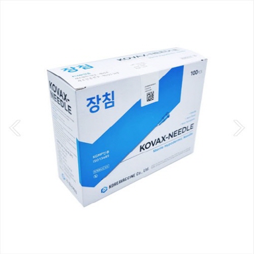 한국백신)일회용 롱주사침(Long Needle)23G 60mm/1통(100개)