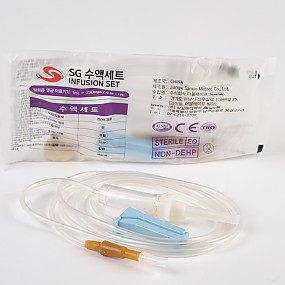 SG수액셋트(I.V Set/DEHP-FREE)무침W/O(병,백겸용)/(50개)