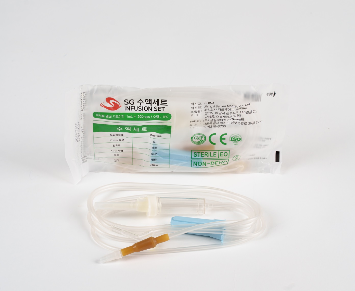 SG수액셋트(I.V Set/DEHP-FREE) Y타입(병,백겸용)/(50개)