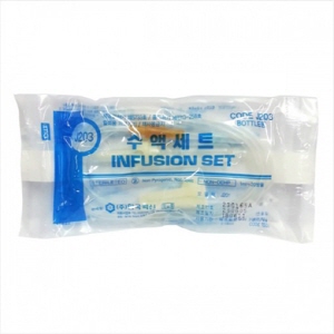 한국백신)수액셋트(I.V Set / DEHP FREE)J203(무침)/165cm/(25개)