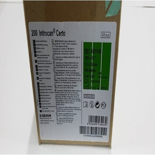 B.BRAUN)정맥카테타 인트로칸 세르토(Introcan Certo)18G/1통(50개)