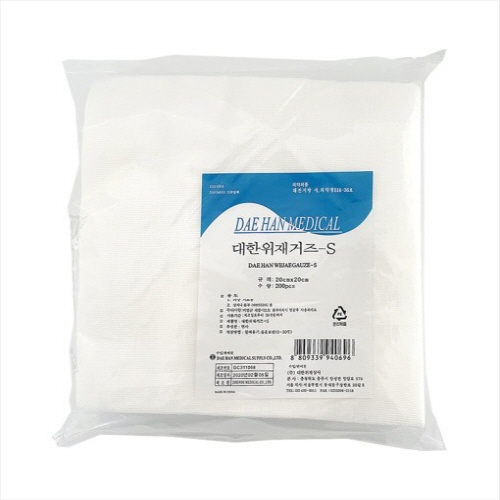 대한)절단거즈(20*20)/1pack(200매)
