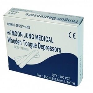 문정)목설압자(Tongue Depressor)WOOD/1통(100개)