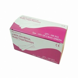 문정)멸균목설압자(Tongue Depressor)WOOD/1통(100개)