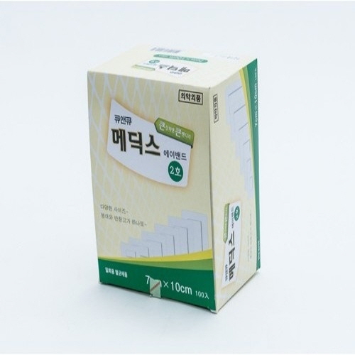 엔에스팜)메딕스밴드(medix band)2호(7*10cm)/1통(100매)