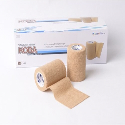 밴드골드)코바(Koba)/코반(coban)/3인치(75mm*4.5m)/1통(10Roll)
