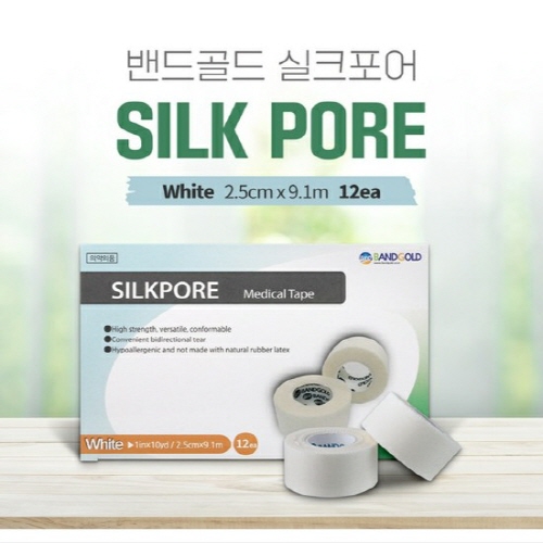 밴드골드)실크반창고(Durapore)1인치/1통(12Roll)