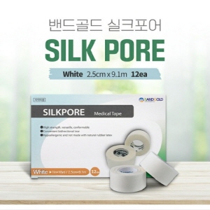 밴드골드)실크반창고(Durapore)1인치/1통(12Roll)