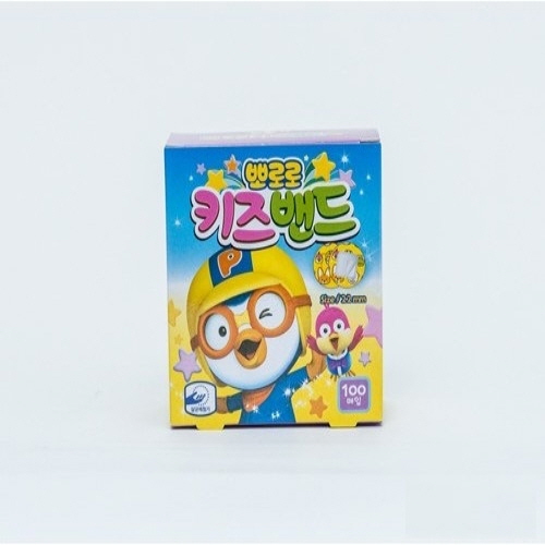 영케미칼)뽀로로주사용Roll밴드 / 22mm / 원형 / 1통(100매)