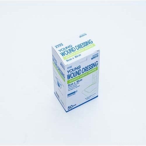 영케미칼)영운드드레싱 W9010 / 9.0*10.0cm /흰색 / 1통(50개)