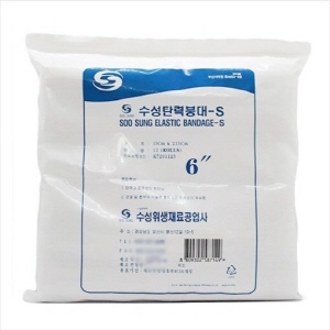 수성)탄력붕대(Elastic Bandage) 6INCH / 15*215cm / 고무사 / 12Roll