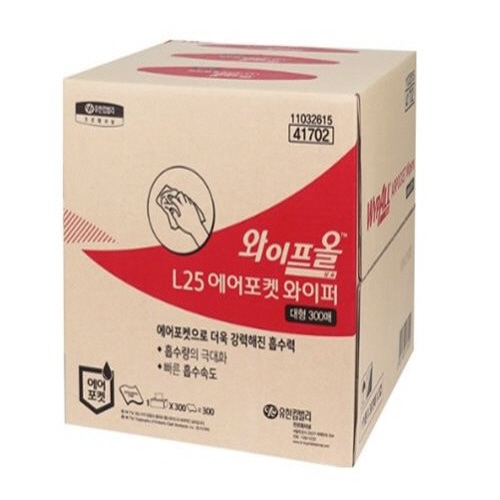 유한킴벌리)와이프올(L25/41702)/대형 1BOX(300매)