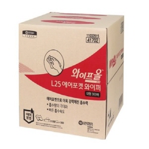 유한킴벌리)와이프올(L25/41702)/대형 1BOX(300매)