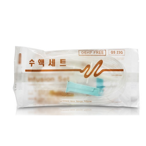 두원)수액셋트(I.V Set/DEHP FREE)/나비수액(23G)/1팩 (50개)